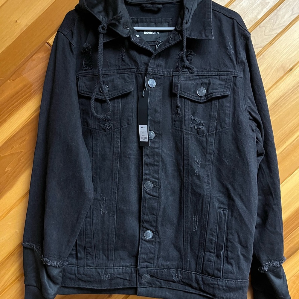 Fashion Nova Denim jacket with hood